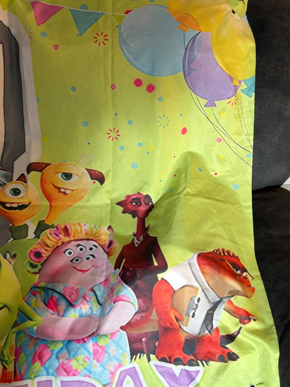 Monsters Inc birthday banner